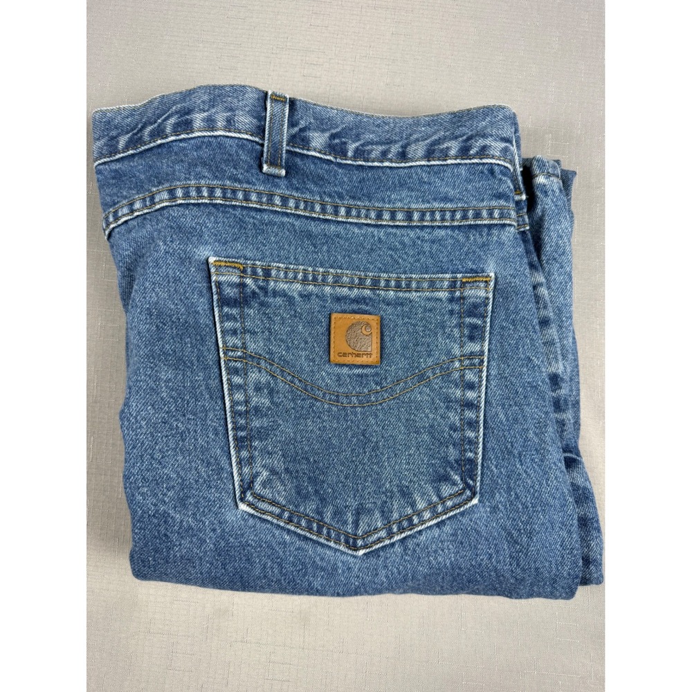 Carhartt B18-STW Traditional Fit Stonewash Denim Jeans Blue 46x32